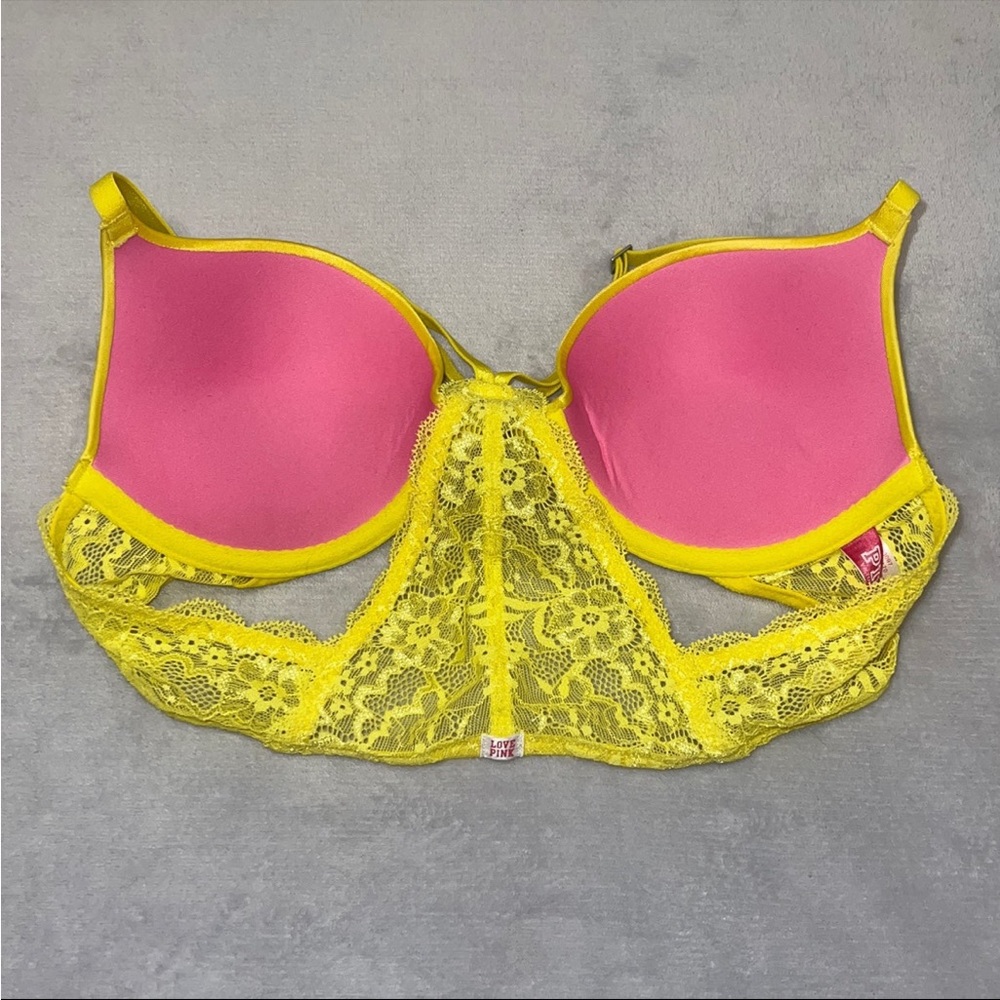 Victoria Secret PINK push-up racer back bra 34B - Picture 4 of 7
